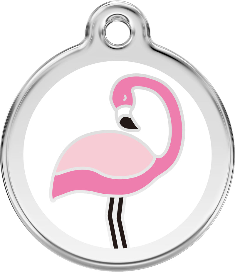 Flamingo Dog Tag