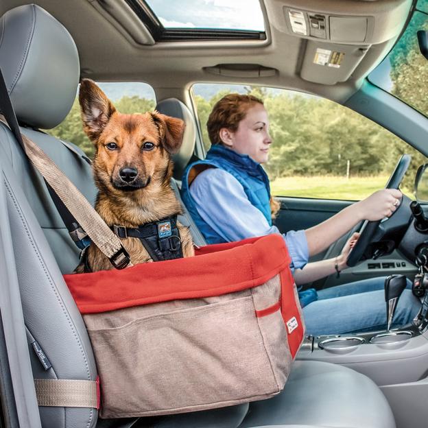 Dog Booster Seat Heather (Nutmeg/Barn Red)