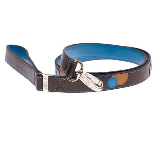 Monty Brown/Turquoise Dog Lead