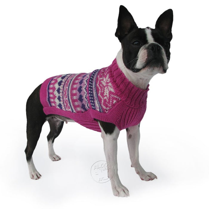 Knitted Dog Sweater (Sweet Hearts)