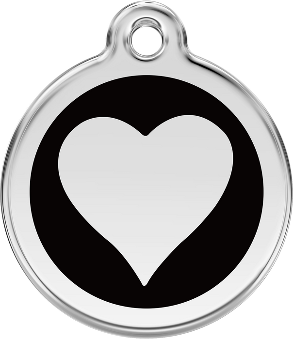 Heart Solid Dog Tag
