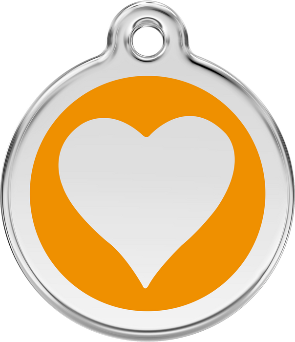 Heart Solid Dog Tag