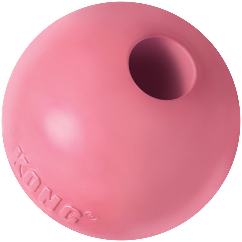 Kong Puppy Ball with Hole (Pink)