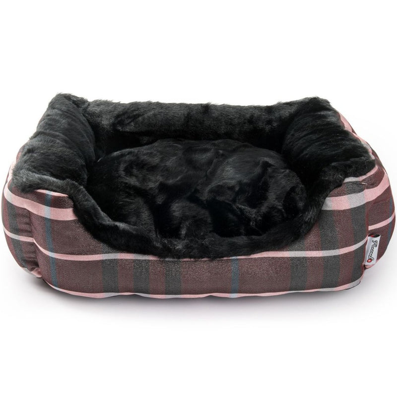 Mink-Stripe Dog Bed