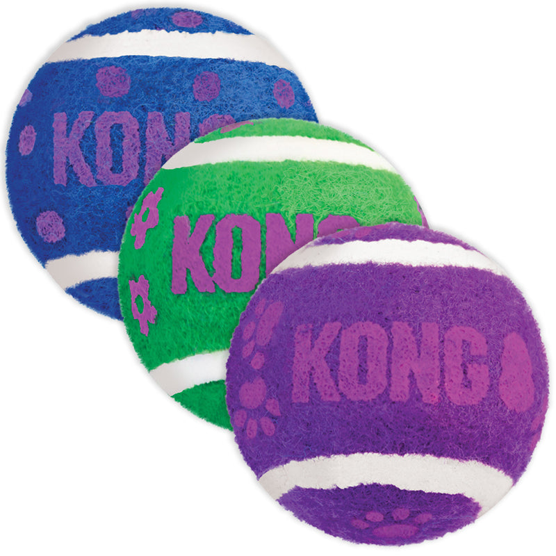 Kong Cat Active Tennis Balls with Bells (3pk)
