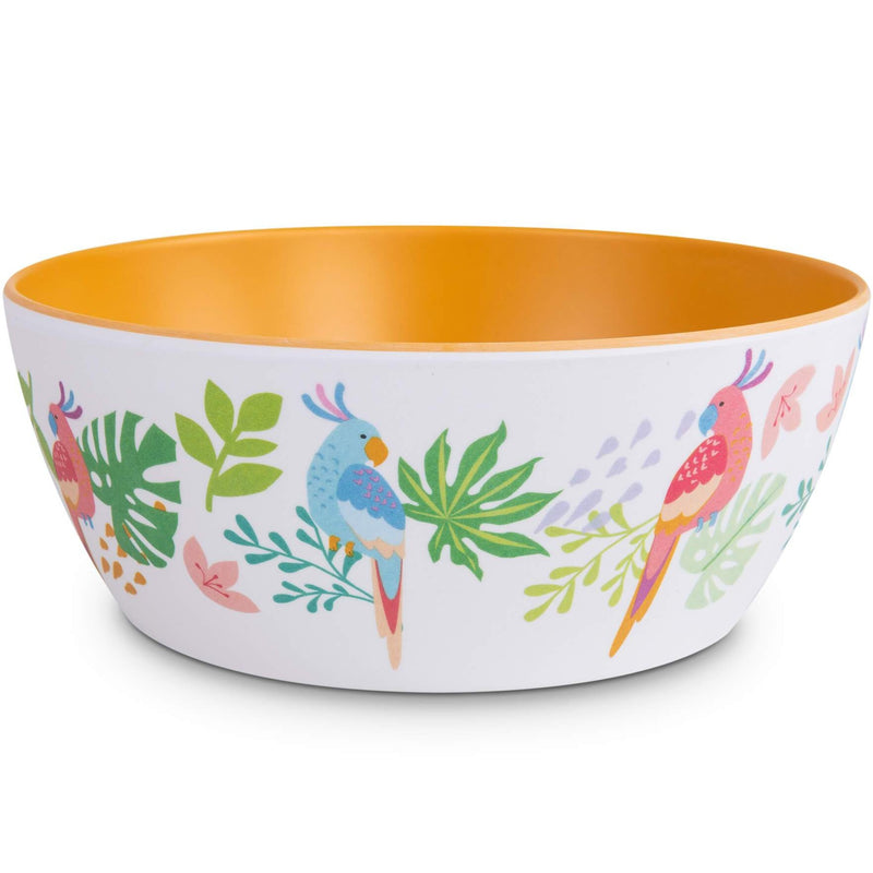 Decal Bowl Leaf (White/Yellow)