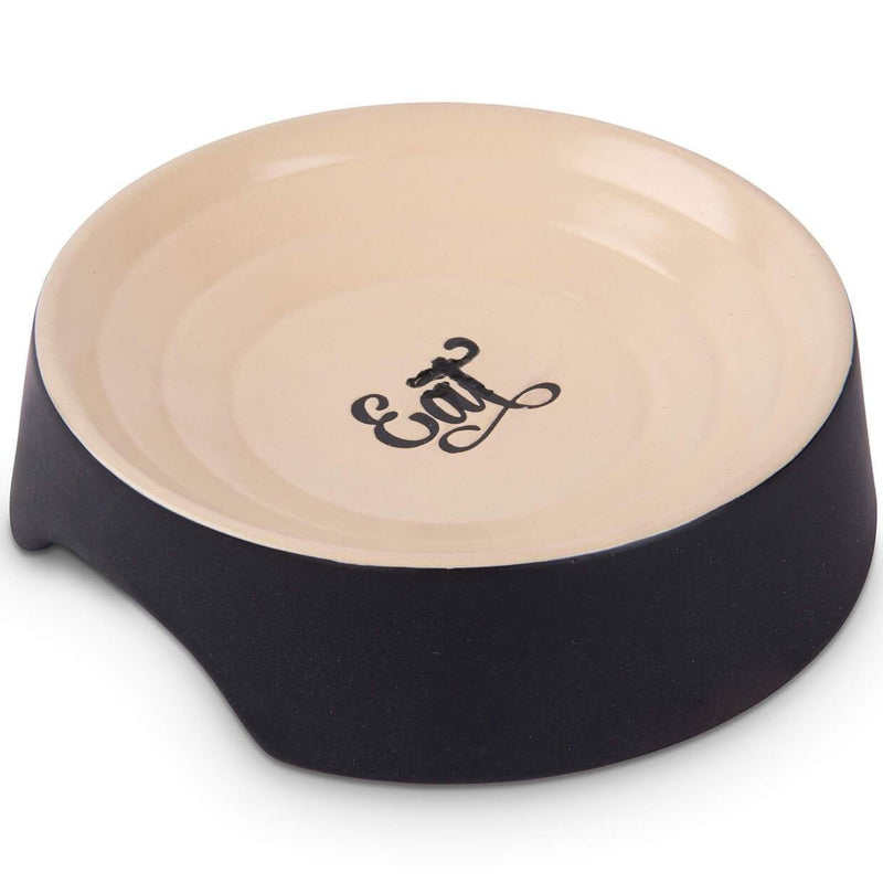 Classy Ceramic Cat Bowl 'Eat' (180ml)