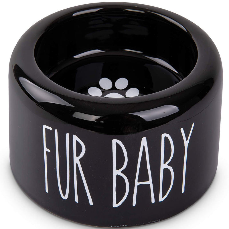 Shiny Ceramic 'Fur Baby' Bowl (420ml)
