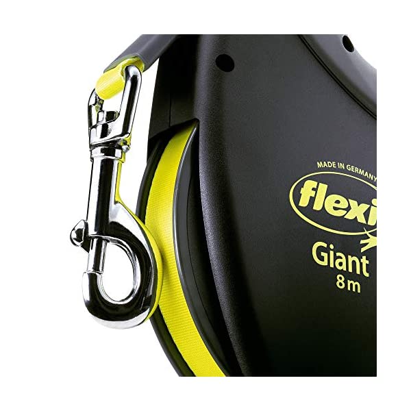 Flexi Giant Dog Lead 8m (Black/Neon)