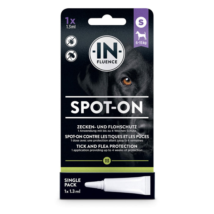 In-fluence Spot-On Protection contre les tiques et les puces pour chiens