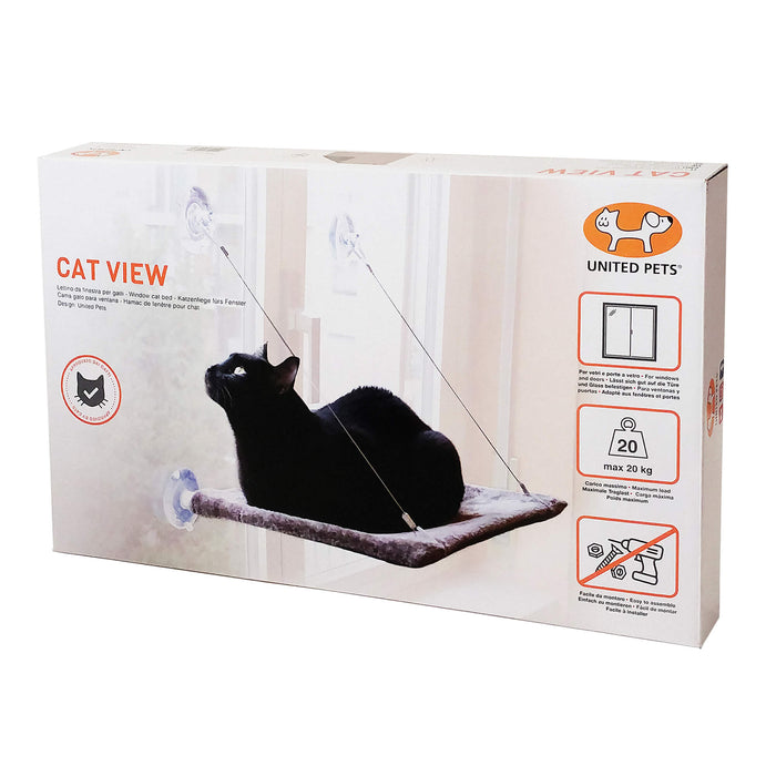 Cat View - Window Cat Bed (Grey/Turquoise)