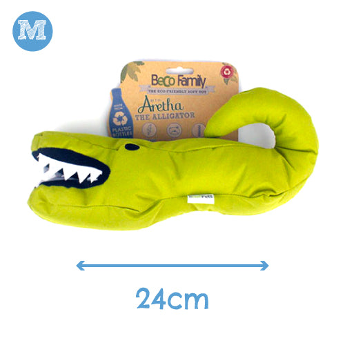 Beco Plush Dog Toy "Aretha the Alligator"