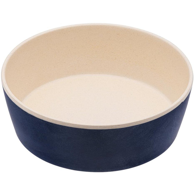 Beco Printed Bamboo Dog Bowl (Midnight Blue)
