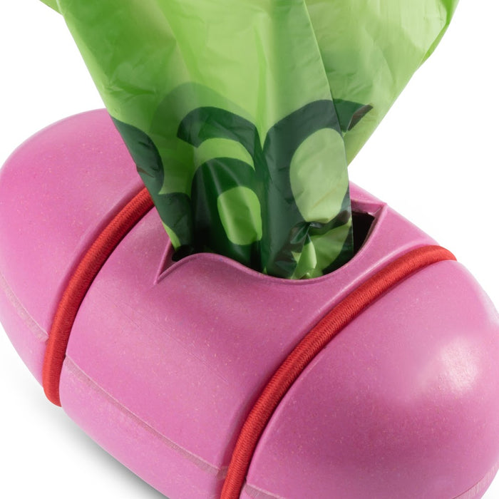 Bamboo Poop Bag Dispenser (Pink)
