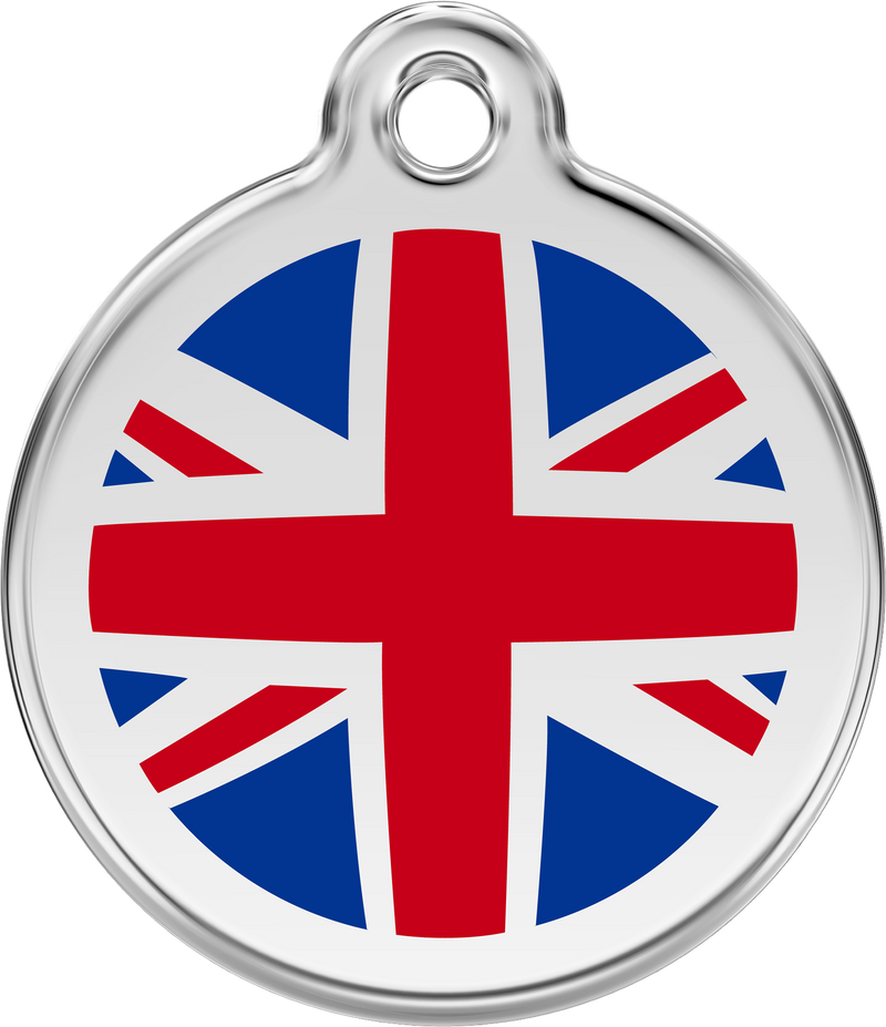Médaille pour chien drapeau britannique