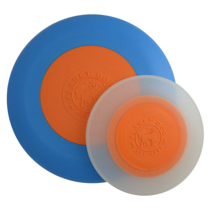 Orbee-Tuff® Zoom Flyer Glow Dog Toy (Blue/Orange & Glow)