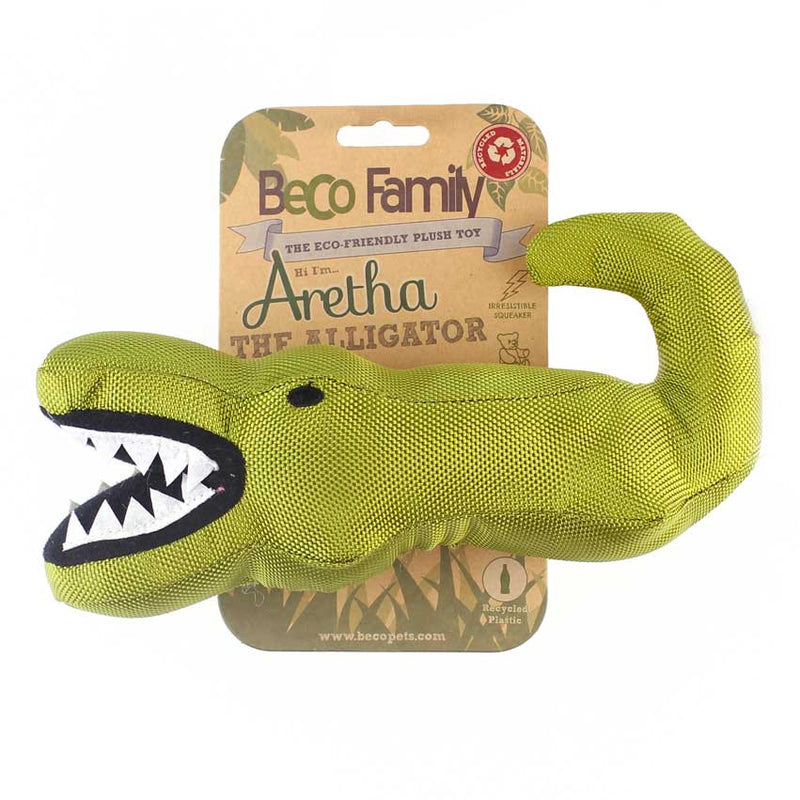 Beco Plush Dog Toy "Aretha the Alligator"