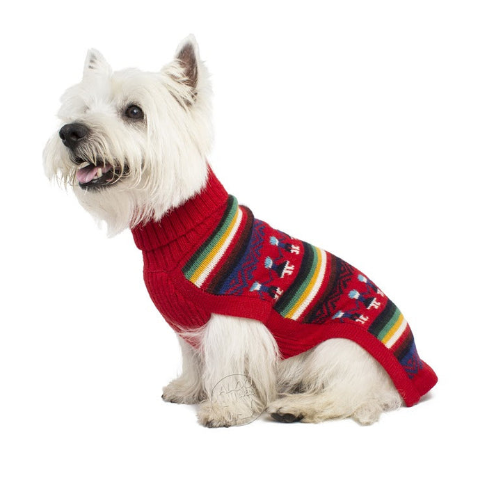 Knitted Dog Sweater (Andean People)