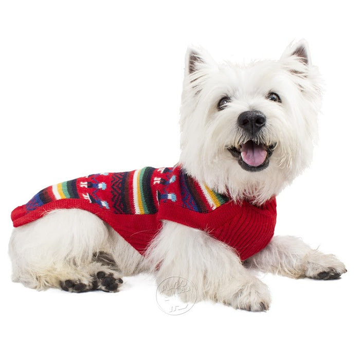 Knitted Dog Sweater (Andean People)