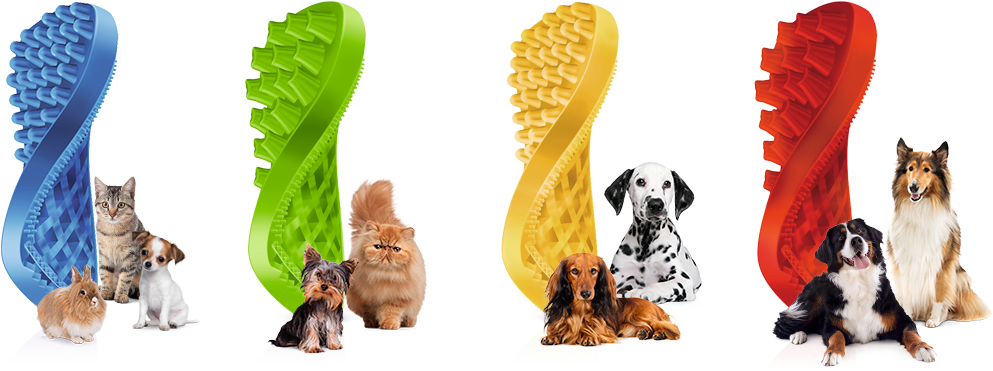 Brush for Dogs with Short, Thick, Wiry Hair or Long silky Hair