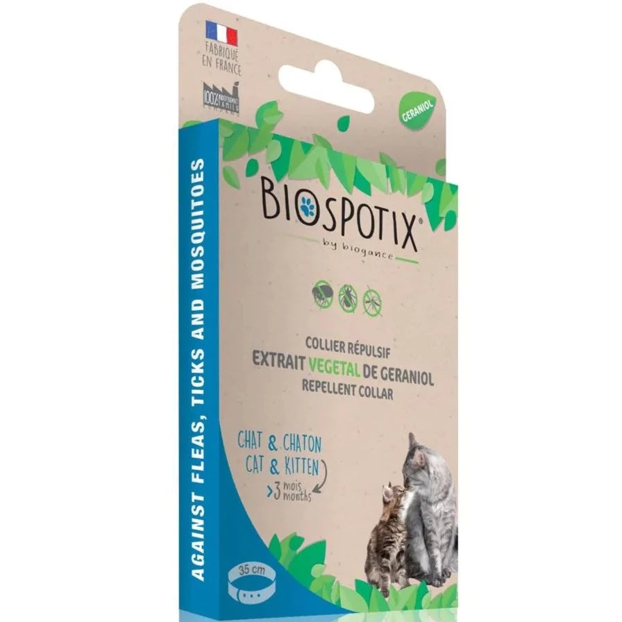 Biospotix 100 % natürliches Floh- und Zeckenhalsband für große Hunde —  Happy Paws