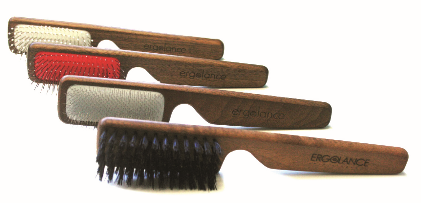 Ergolance Wood & Boar Bristle Dog Brush