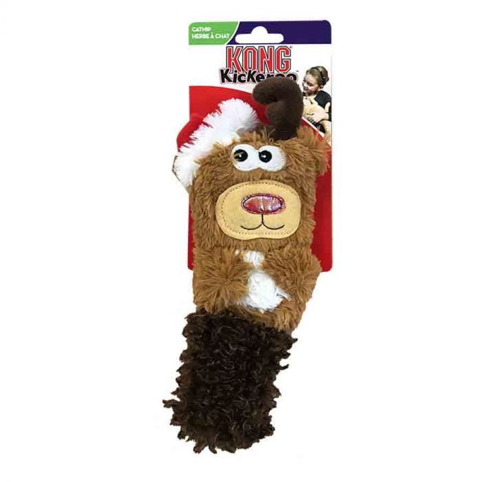 Kong Holiday Kickeroo® Reindeer with Catnip