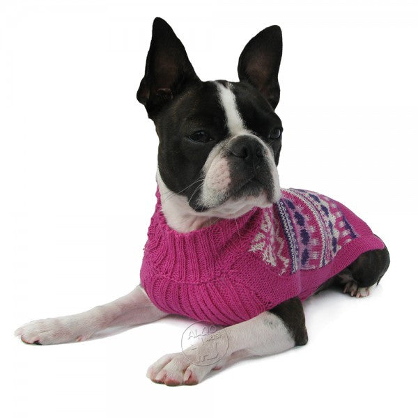 Knitted Dog Sweater (Sweet Hearts)