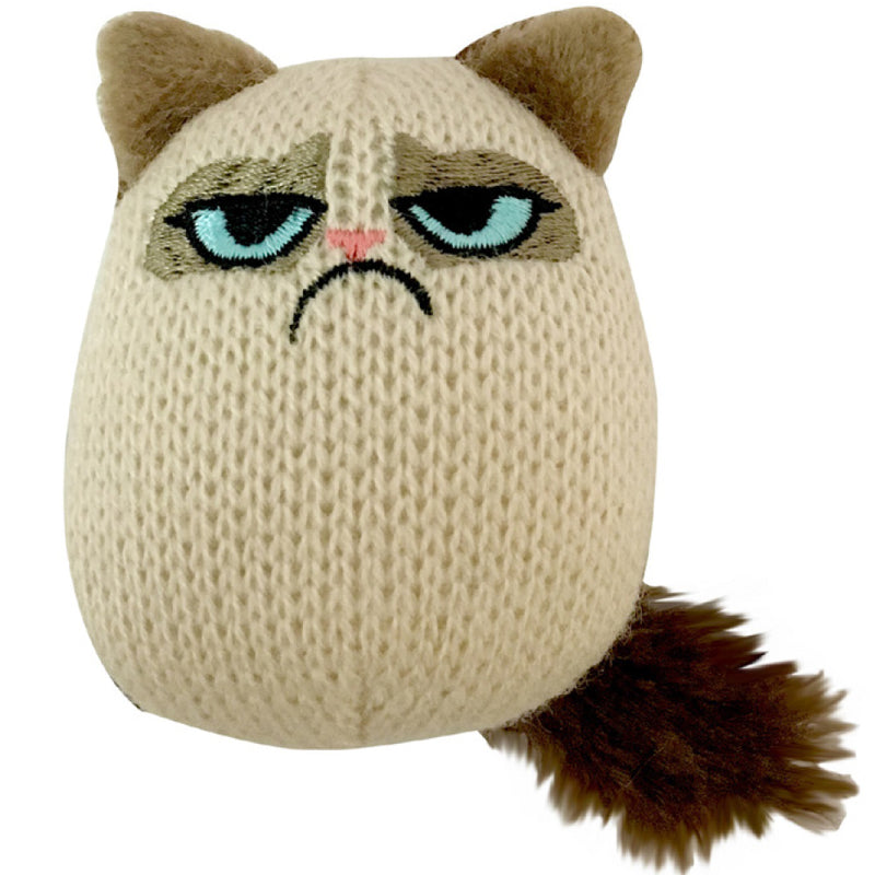 Grumpy Cat Knit Pouncey Cat Toy with Catnip